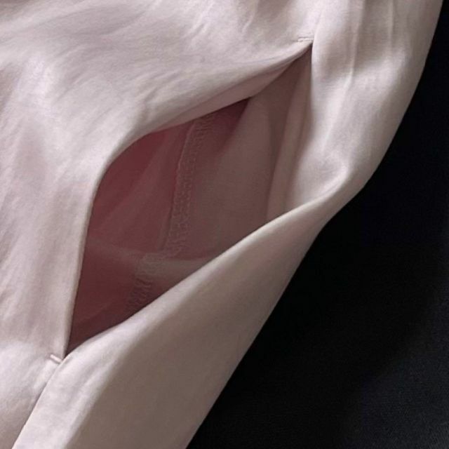 Max Mara(マックスマーラ)の美品✨マックスマーラ コットンシルク 春夏 桜ピンク色 ワンピース ドレス M レディースのワンピース(ひざ丈ワンピース)の商品写真
