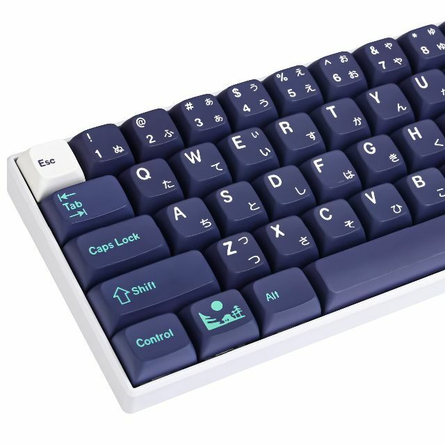 PC周辺機器【色: Blue moon】XDAプロファイルPBTキーキャップ60％、83キー