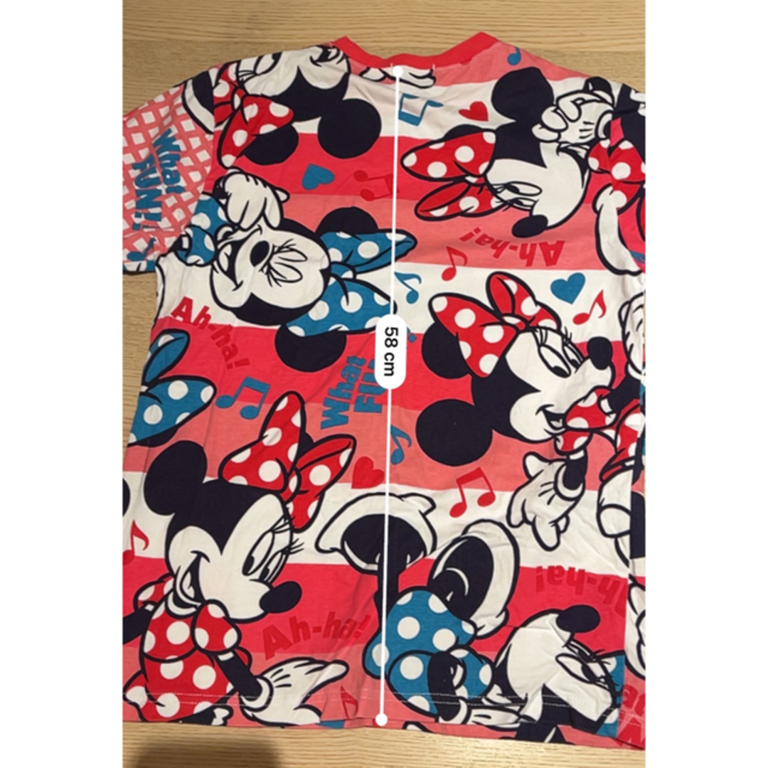 Disney(ディズニー)のディズニー総柄半袖Tシャツ2019♡ミニーマウスsサイズ レディースのトップス(Tシャツ(半袖/袖なし))の商品写真