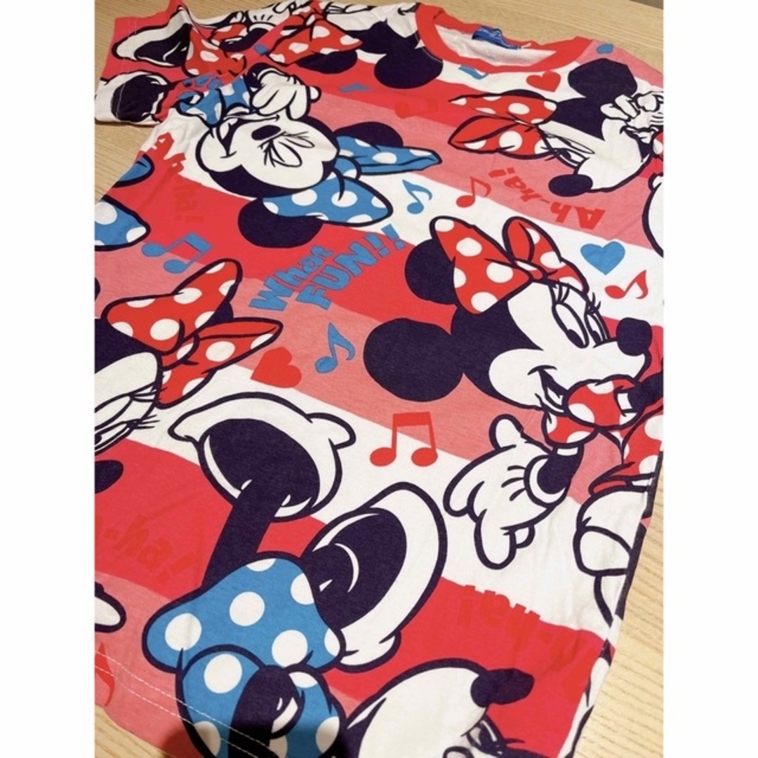 Disney(ディズニー)のディズニー総柄半袖Tシャツ2019♡ミニーマウスsサイズ レディースのトップス(Tシャツ(半袖/袖なし))の商品写真
