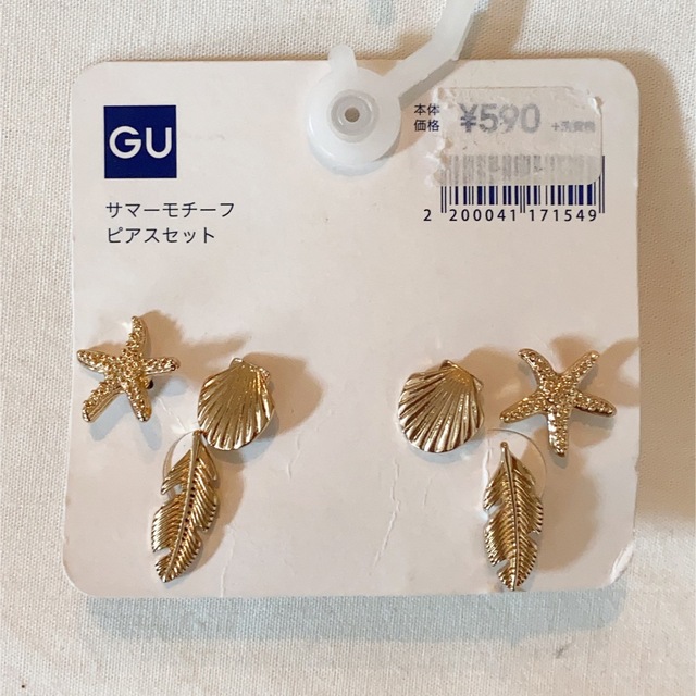 GU(ジーユー)の新品♡GU サマーモチーフ　ピアス3点セット レディースのアクセサリー(ピアス)の商品写真