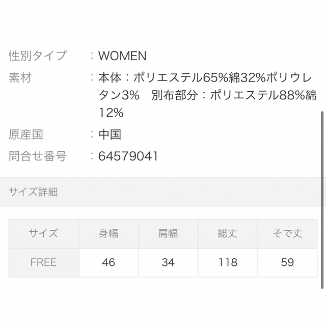 Discoat(ディスコート)のDiscoat 袖布帛ワンピース レディースのワンピース(ロングワンピース/マキシワンピース)の商品写真