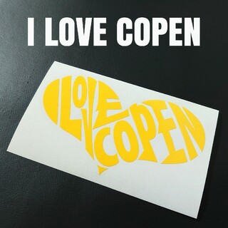 【I LOVE COPEN】カッティングステッカー(車外アクセサリ)