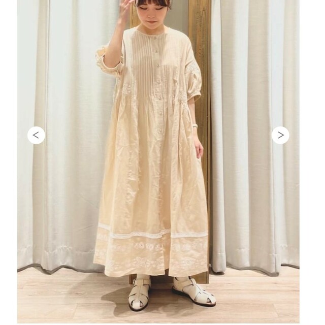 TSUHARU by Samansa Mos2 - 新品 TSUHARU 夏花刺繍ワンピース レース