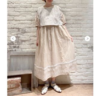 TSUHARU by Samansa Mos2 - 新品 TSUHARU 夏花刺繍ワンピース レース