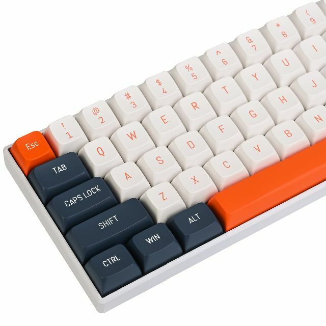 【色: orange】orange CSAカスタムキーキャップ、160キーダブルPC周辺機器