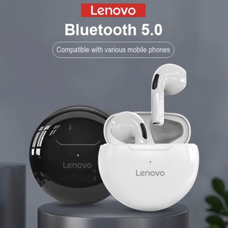 レノボ(Lenovo)の【新品】ワイヤレスイヤホンLenovo-HT38 ブラック(ヘッドフォン/イヤフォン)