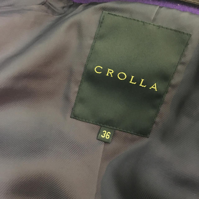 CROLLA(クローラ)のCROLLA パープル ファーコート レディースのジャケット/アウター(ピーコート)の商品写真