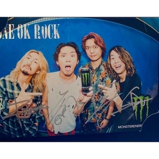 ワンオクロック(ONE OK ROCK)のONE OK ROCK限定Tシャツ&直筆サインカード モンスター(ミュージシャン)