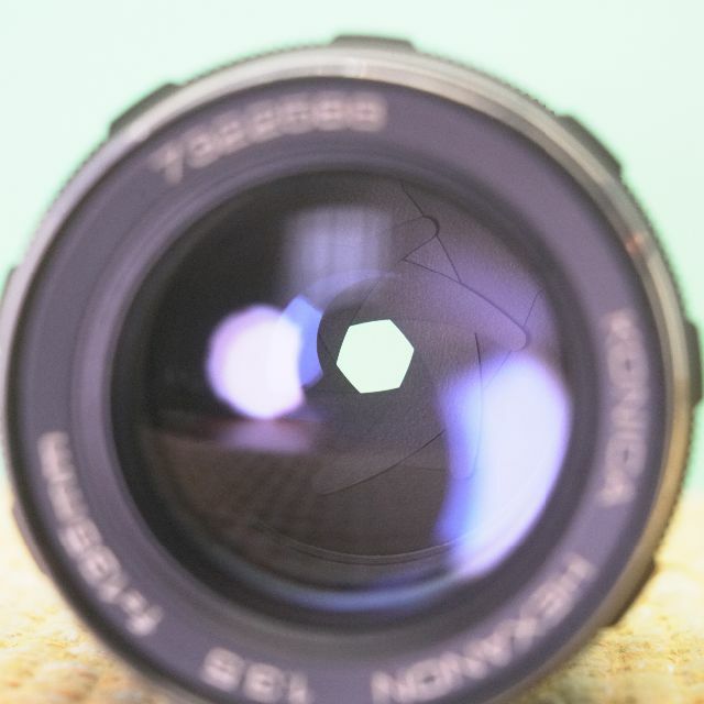 コニカ HEXANON 135mm f3.5 単焦点 オールドレンズ 88 6