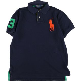 ラルフローレン(Ralph Lauren)の古着 ラルフローレン Ralph Lauren POLO RALPH LAUREN CUSTOM FIT ビッグポニー 半袖 ポロシャツ メンズM /eaa342626(ポロシャツ)