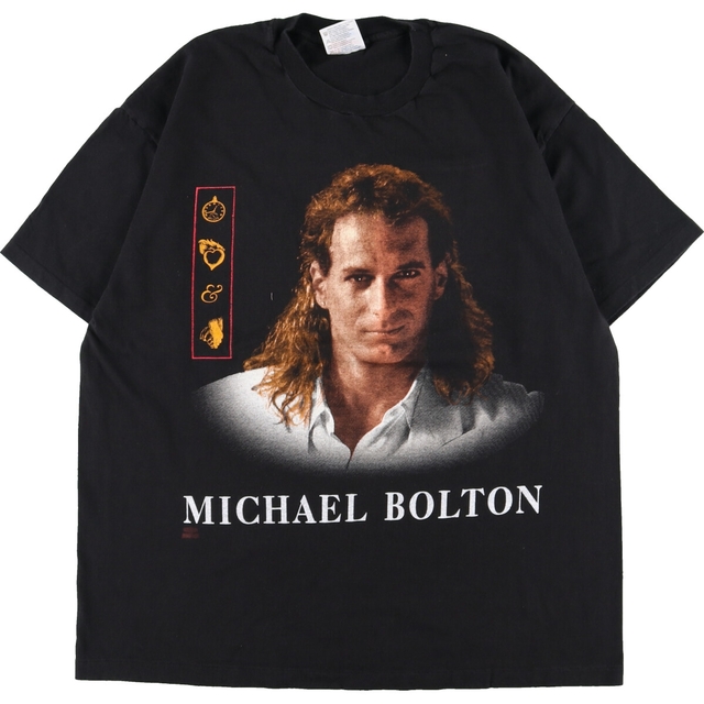 90年代ランク90年代 ヘインズ Hanes MICHAEL BOLTON マイケルボルトン 両面プリント バンドTシャツ バンT USA製 メンズXL ヴィンテージ /eaa342507