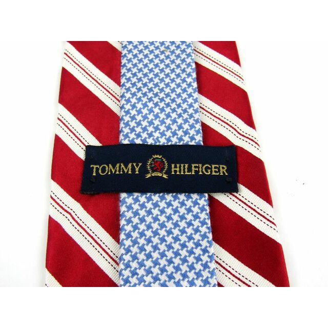 TOMMY HILFIGER(トミーヒルフィガー)のトミーヒルフィガー ブランドネクタイ ストライプ柄 シルク USA製 メンズ レッド TOMMY HILFIGER メンズのファッション小物(ネクタイ)の商品写真