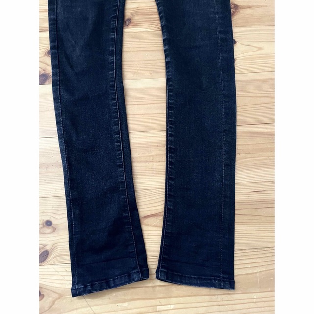 LIDnM リドム ストレッチスキニーデニムパンツ ブラックデニム mnml