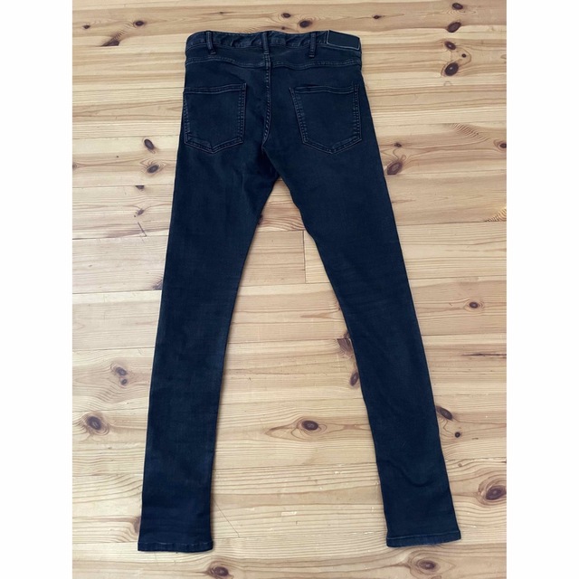 LIDnM リドム ストレッチスキニーデニムパンツ ブラックデニム mnml