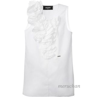 割引購入 【新品】DSQUARED2 定価11万☆フリルブラウス シャツ