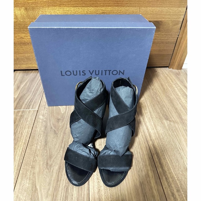 ☆新品☆  ルイ・ヴィトン Louis Vuitton 黒　サンダル