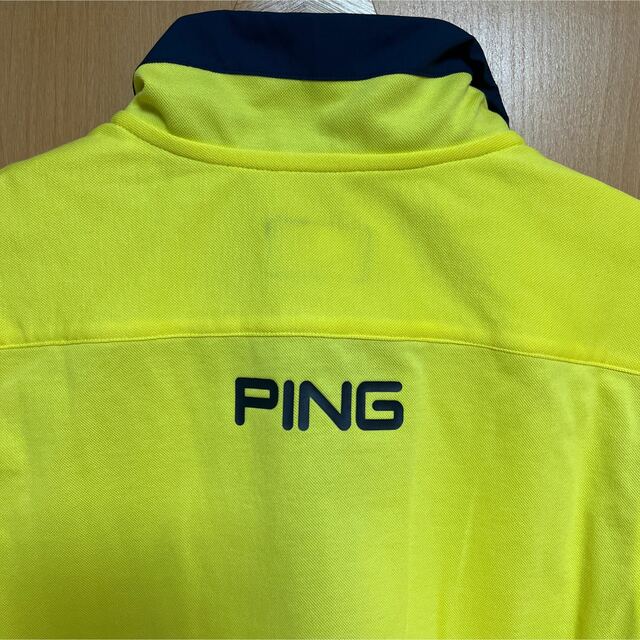 ping ピン ゴルフウェア ハーフジップ モックネックシャツ メンズ M YL PING ゴルフウェア ハーフジップ モックネック 【M】 長袖