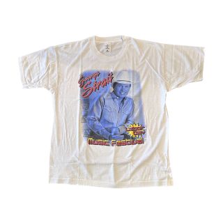 フルーツオブザルーム(FRUIT OF THE LOOM)の90's GEORGE STRAITジョージストレイトバンドTシャツ(XL)古着(Tシャツ/カットソー(半袖/袖なし))