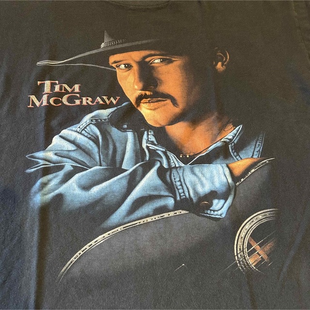 90's TIM MCGRAWティムマグロウ　バンドTシャツ(XL)古着 メンズのトップス(Tシャツ/カットソー(半袖/袖なし))の商品写真