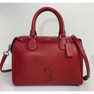 コーチ(COACH)の美品コーチ COACH × スヌーピー 2WAY ハンドバッグ ショルダーバッグ(ショルダーバッグ)