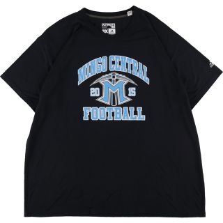 アディダス(adidas)の古着 アディダス adidas カレッジ プリントTシャツ メンズXXL /eaa343845(Tシャツ/カットソー(半袖/袖なし))