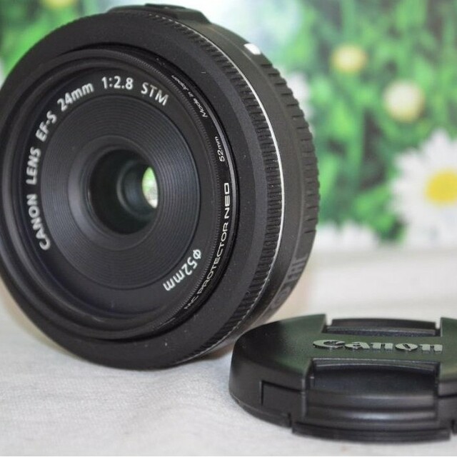 美品 Canon EF-S 24mm F2.8 STM❤軽量薄型パンケーキレンズ