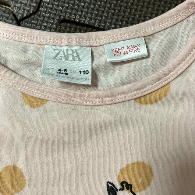 ZARA(ザラ)の110サイズ キッズ/ベビー/マタニティのキッズ服女の子用(90cm~)(Tシャツ/カットソー)の商品写真