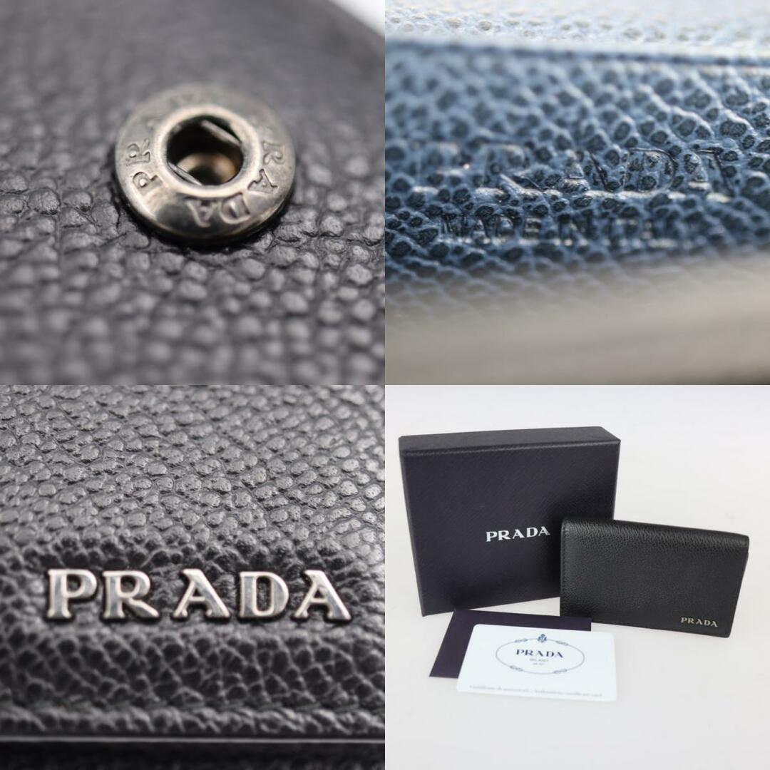 PRADA - PRADA プラダ カードケース 2MC122 グレインレザー ブラック