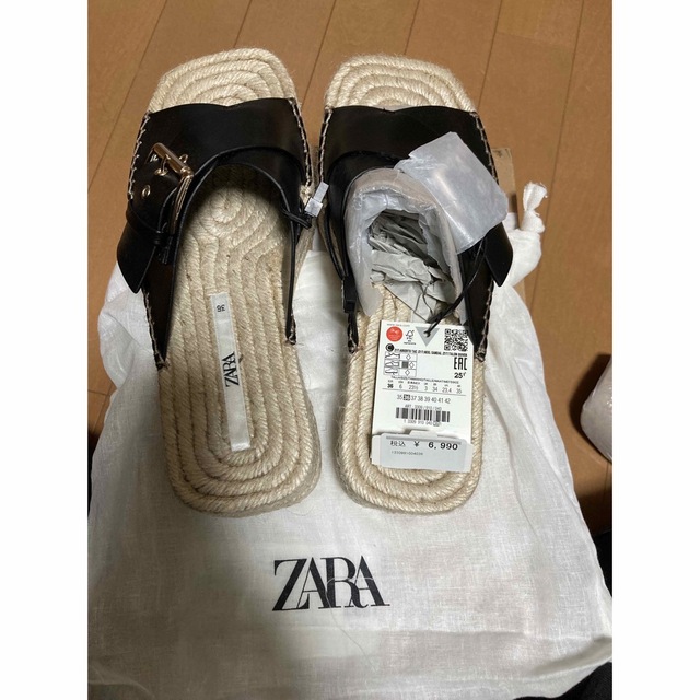 ZARA(ザラ)のzaraサンダル　新品タグ付き　サイズ36 レディースの靴/シューズ(サンダル)の商品写真