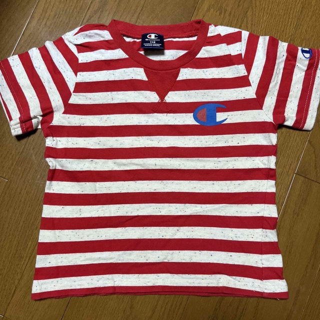 Champion(チャンピオン)のボーダーTシャツ★110㎝ キッズ/ベビー/マタニティのキッズ服男の子用(90cm~)(Tシャツ/カットソー)の商品写真