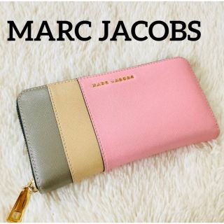 マークジェイコブス(MARC JACOBS)のきょん様専用マークジェイコブス マルチカラー ピンク 長財布 ラウンドファスナー(財布)