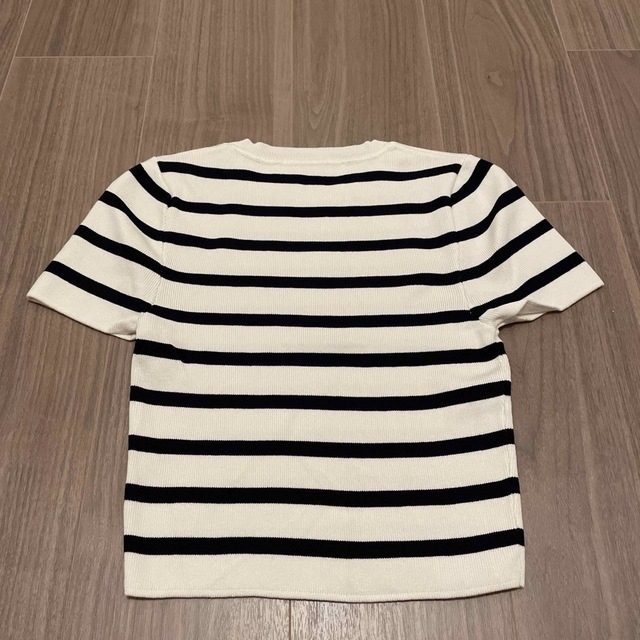 ZARA(ザラ)のZARA クロップド丈Tシャツ　ボーダー レディースのトップス(Tシャツ(半袖/袖なし))の商品写真