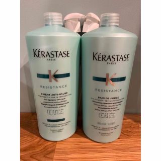 ケラスターゼ(KERASTASE)のケラスターゼ　バンドフォルス シャンプー　ソワンドフォルストリートメント各1L(シャンプー/コンディショナーセット)