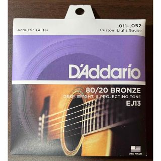 D'Addario ダダリオ アコースティックギター弦 EJ13(弦)