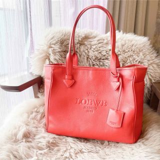 ロエベ(LOEWE)のロエベ　レザー　トートバッグ　ハンドバッグ(トートバッグ)