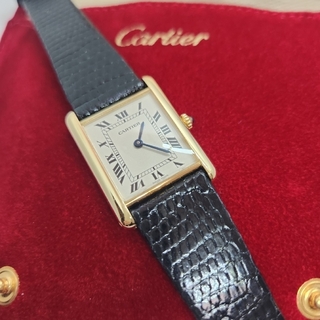 Cartier - 金無垢 タンク ルイ カルティエ K18 クオーツ