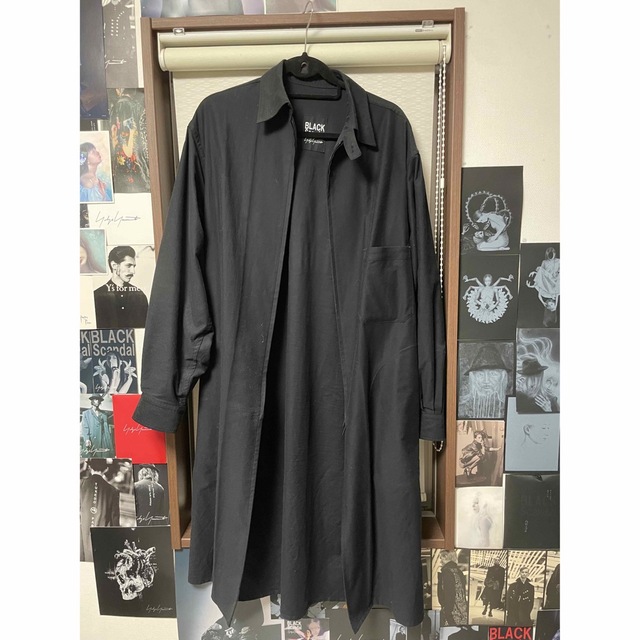 OS4931■Yohji Yamamoto/ヨウジヤマモト■光沢アシメコート