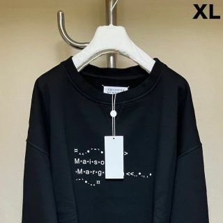 マルタンマルジェラ(Maison Martin Margiela)の新品 22ss XL マルジェラ ブランドロゴ スウェット 黒 4829(スウェット)