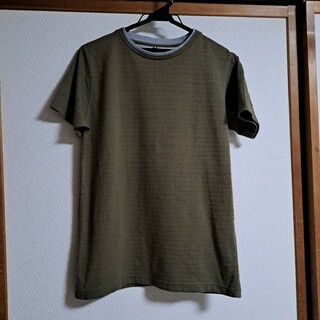 ikka  カーキ色  半袖シャツ  M(Tシャツ/カットソー(半袖/袖なし))