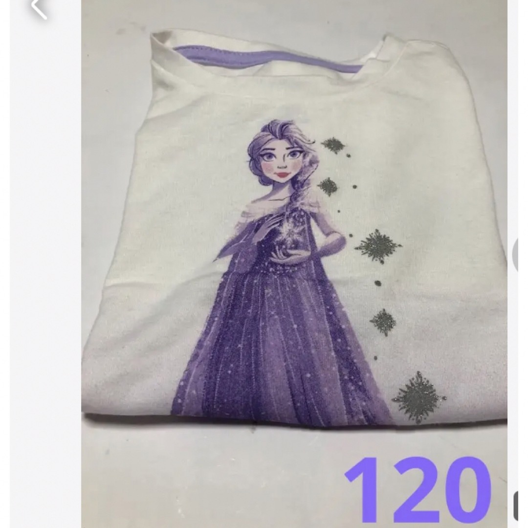 アナと雪の女王(アナトユキノジョオウ)のアナ雪　Tシャツ　120 キッズ/ベビー/マタニティのキッズ服女の子用(90cm~)(Tシャツ/カットソー)の商品写真