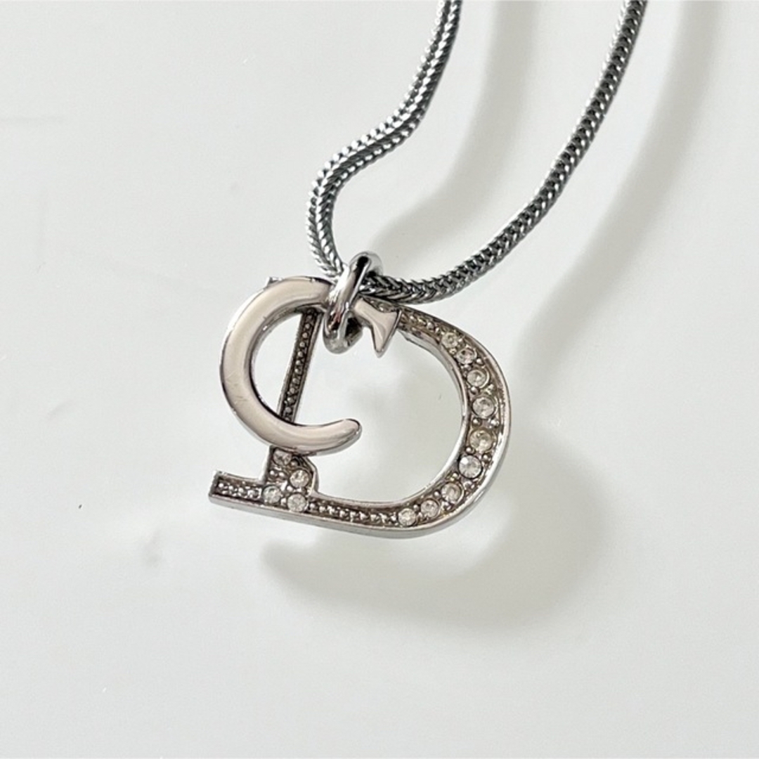 Dior ディオール ネックレス シルバー ストーン CD | angeloawards.com