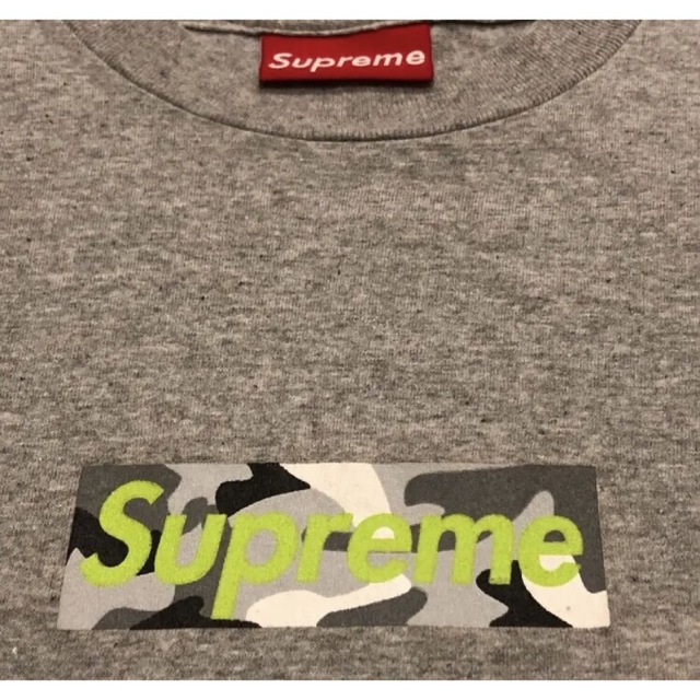 SUPREME MARBLE GREY CAMO BOX LOGO TEE 97