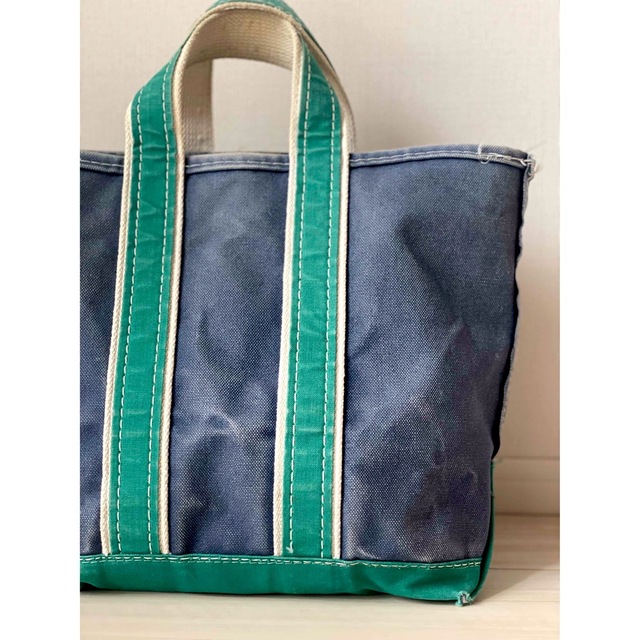貴重!雰囲気抜群!80s ビンテージ L.L.BEAN トートバッグ 紺× 緑