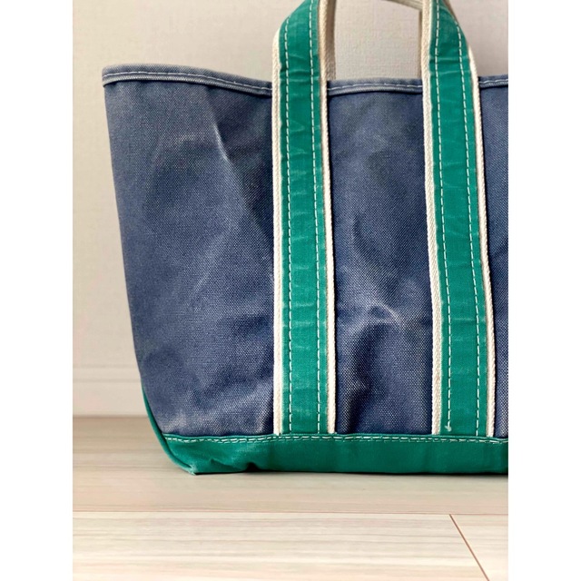 貴重!雰囲気抜群!80s ビンテージ L.L.BEAN トートバッグ 紺× 緑