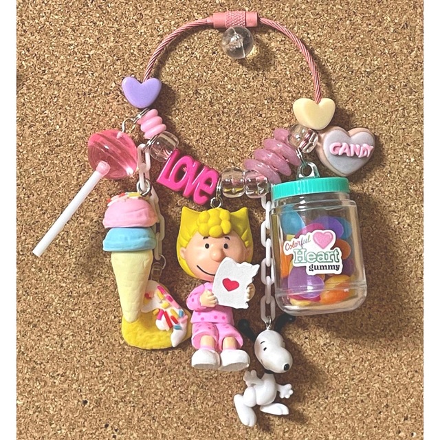 SNOOPY(スヌーピー)の私の大切な夢の時間📝💕 sweet Dreamsキーホルダー ハンドメイドのアクセサリー(キーホルダー/ストラップ)の商品写真