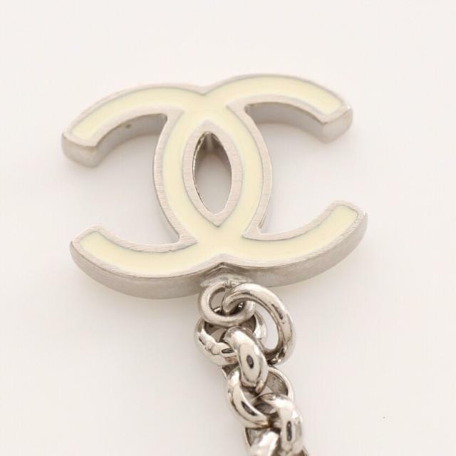 CHANEL(シャネル)のココマーク ネックレス フェイクパール ファブリック シルバー ブラック マルチカラー リボン B11C レディースのアクセサリー(ネックレス)の商品写真