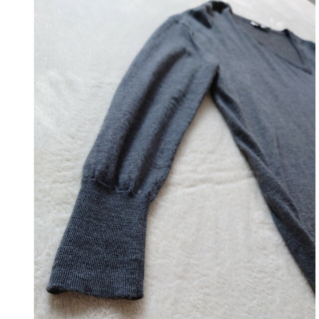 バレンシアガ ニットワンピース アシンメトリー カシミヤ GRAY34