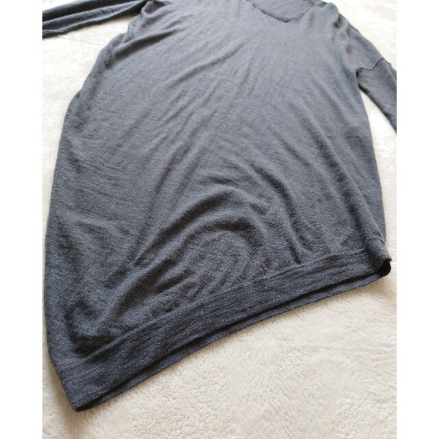 バレンシアガ ニットワンピース アシンメトリー カシミヤ GRAY34