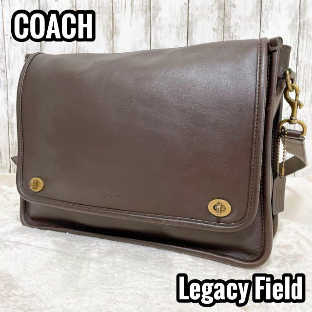 OLD COACH ショルダーバッグ Legacy レザー ターンロック A4可 | フリマアプリ ラクマ